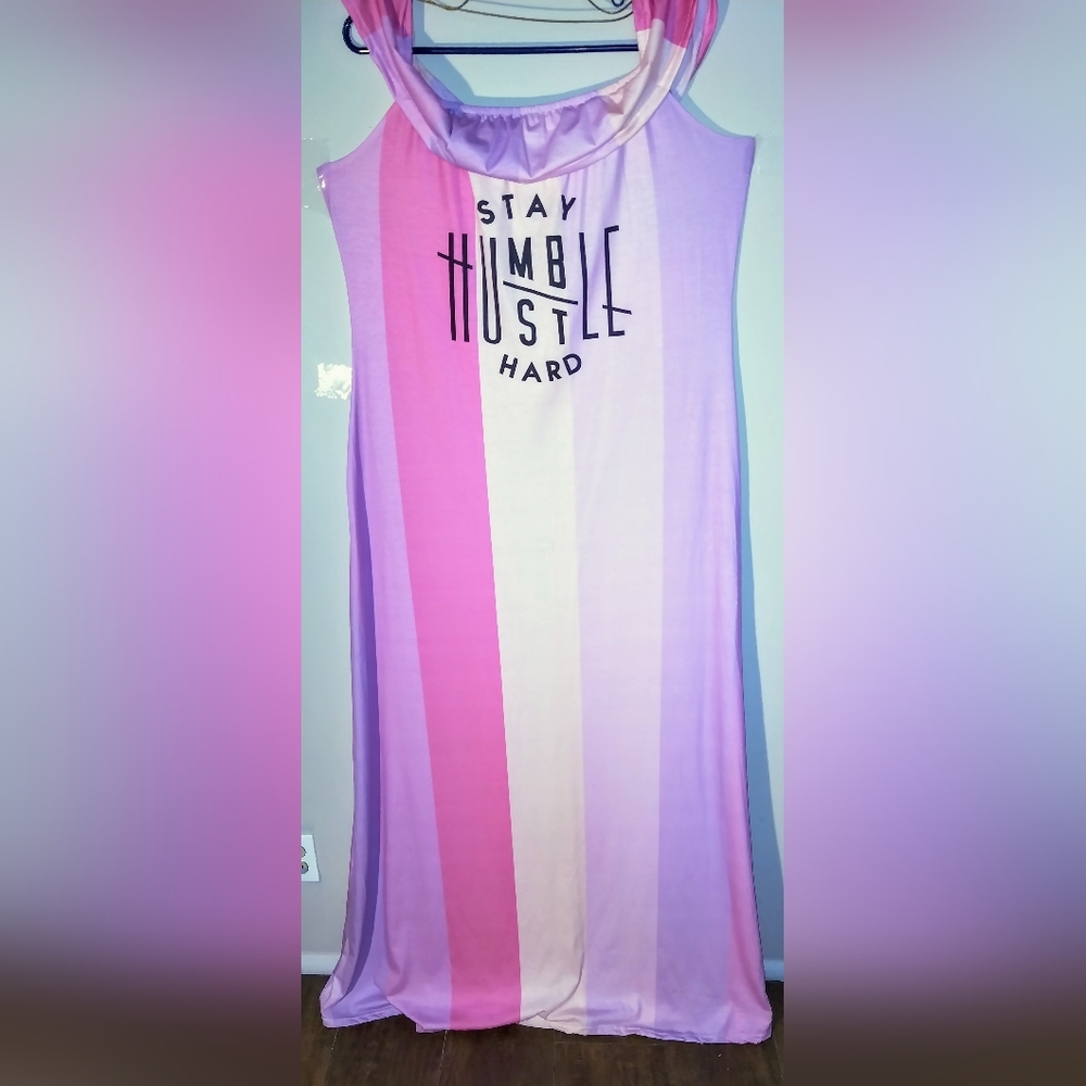 Print maxi multi color dress